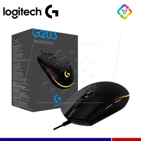 Mouse Gaming Logitech G203 Lightsync - Negro