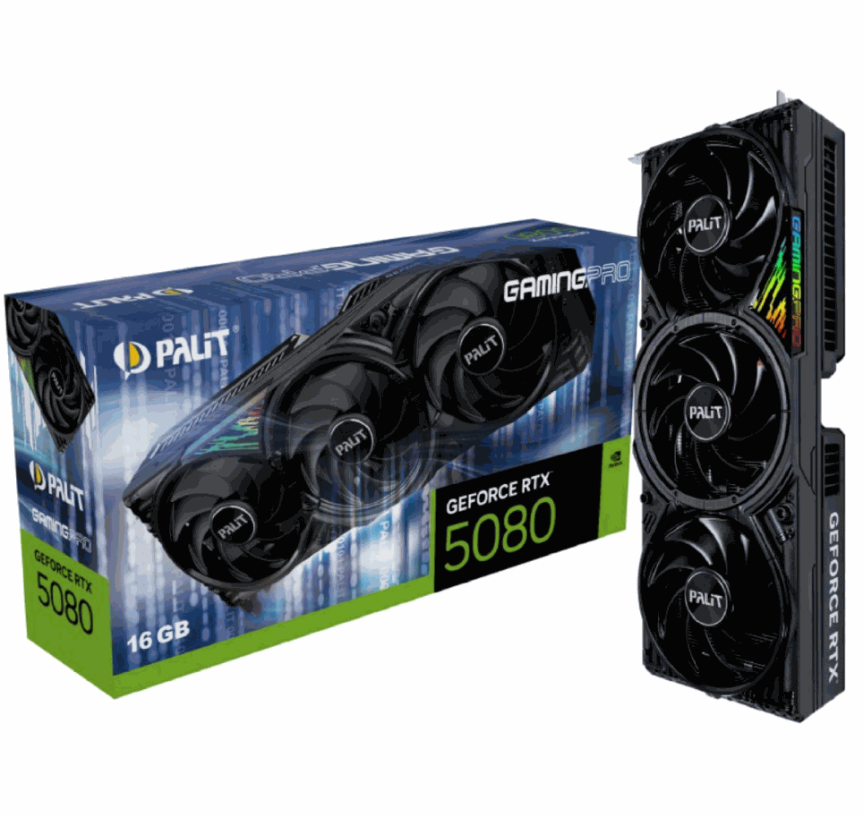 Tarjeta Palit Geforce RTX 5080 GamingPro 16gb D7